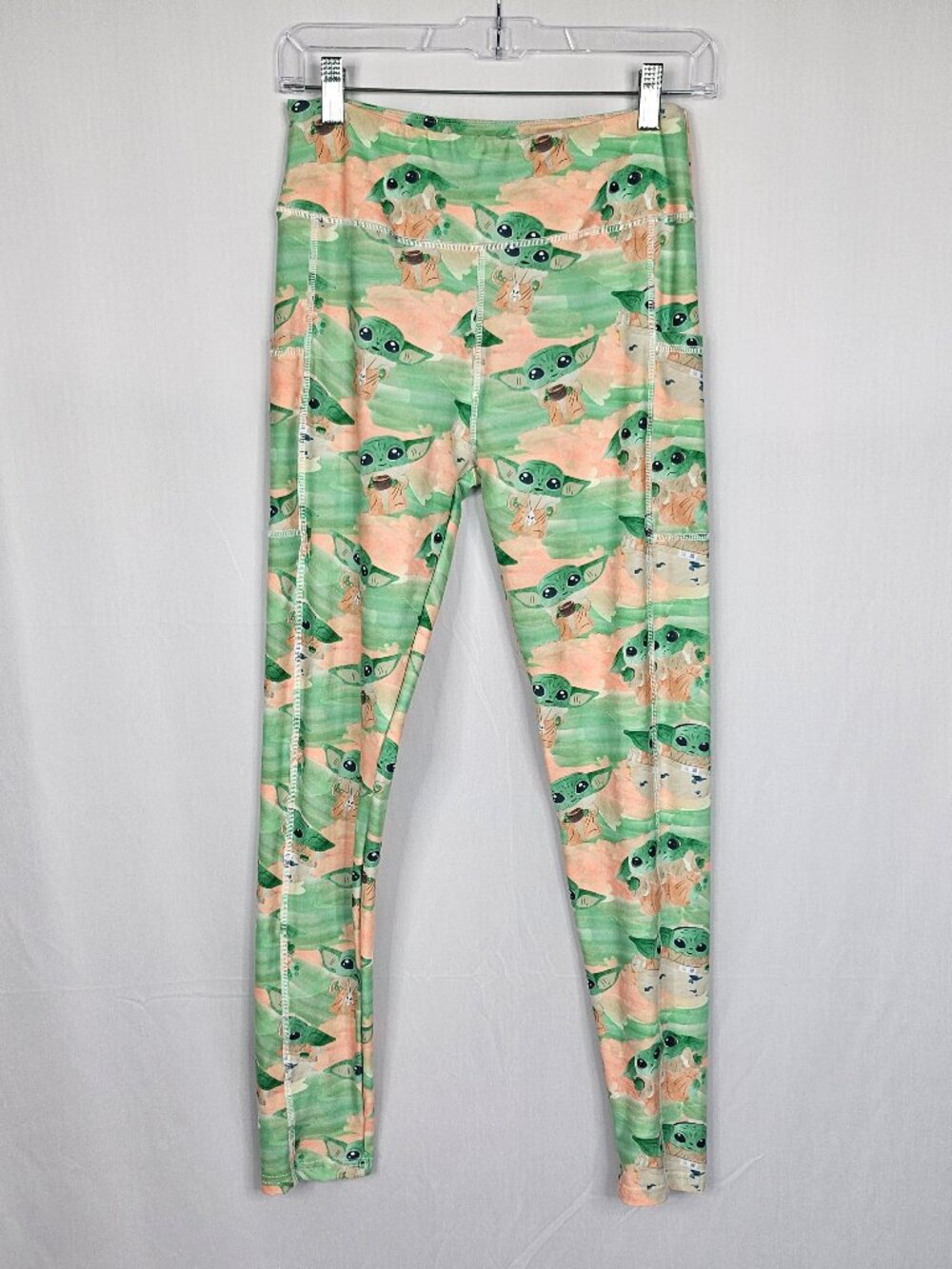 Star Wars Grogu Leggings | Baby Yoda Athletic w/ Pockets | Size OS